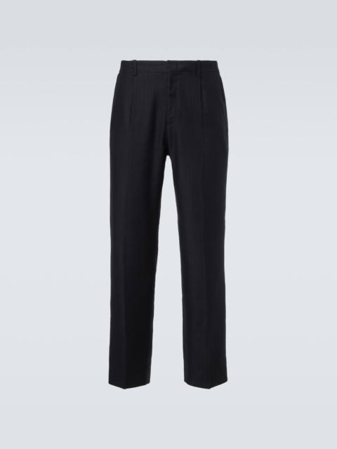 【OUR LEGACY】スラックス BLACK CHALK STRIPE Our Legacy Borrowed Chino Black Chalk Stripe | Cultizm