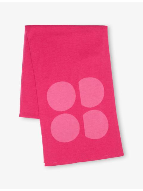 Sweaty Betty Sweaty Betty Logo-Print Wool-Blend Scarf