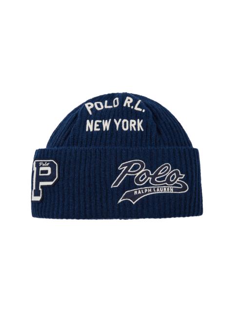 Polo Ralph Lauren Patch Watch Beanie "Rustic Navy" PC1476 445