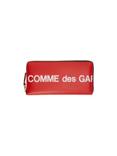 Comme Des Garçons Red Huge Logo Wallet