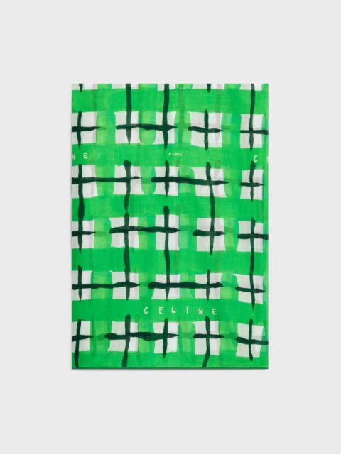 CELINE pareo IN tartan cotton