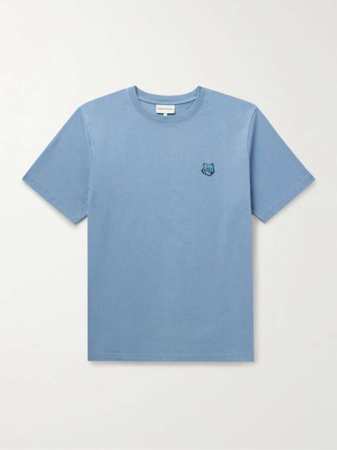 Maison Kitsuné Logo-Appliquéd Cotton-Jersey T-Shirt