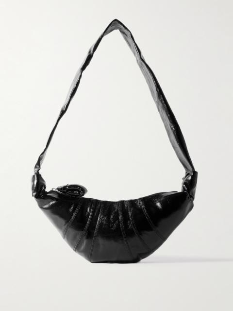 Lemaire Croissant Small Paneled Coated-canvas Shoulder Bag