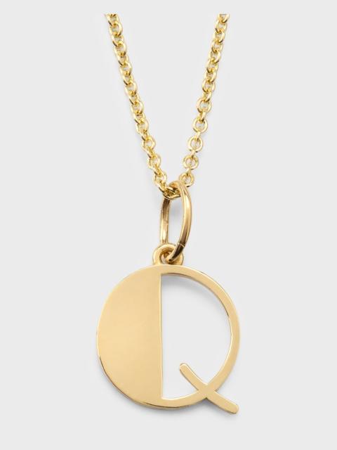 SYDNEY EVAN 14K Pure Block Initial Necklace