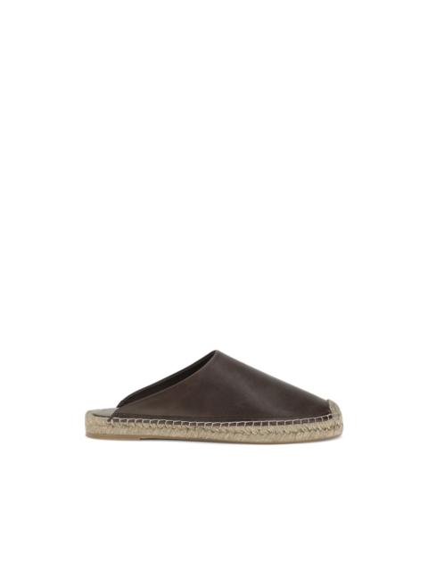 Brunello Cucinelli leather jute espadrilles