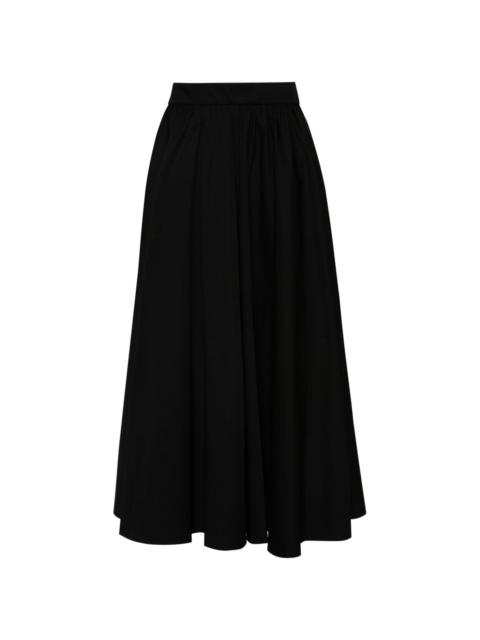 A-line midi skirt