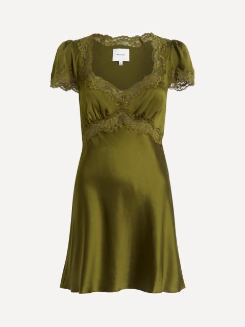 Reformation Romi Silk Mini Dress