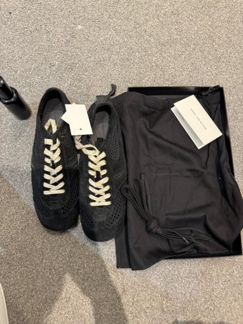 Dries Van Noten Dries Van Noten AW25 Black Suede Mesh German Army Trainers