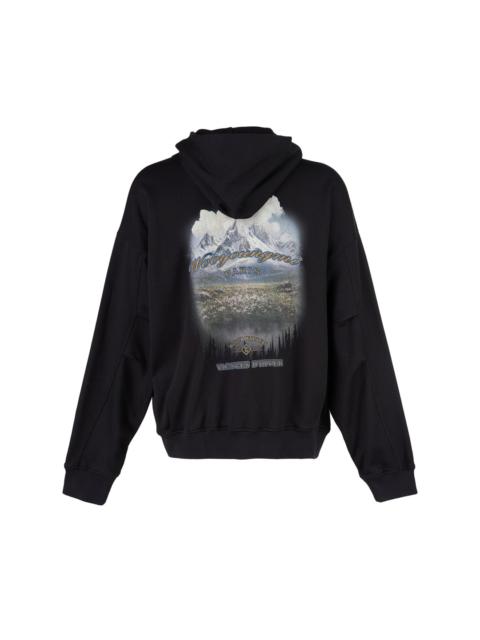 Wooyoungmi Landscape Back Zip-Up Hoodie