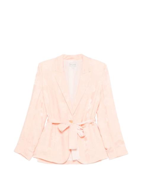 forte_forte floral-print belted jacket