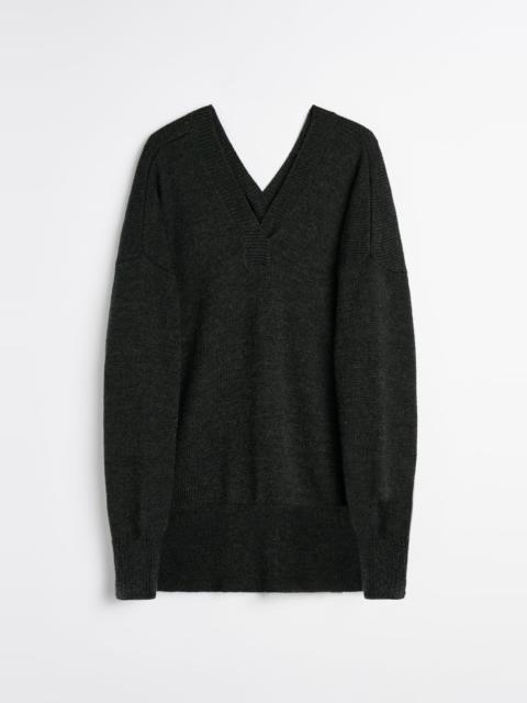 Our Legacy Raise V-Neck Charcoal Dry Merino Wool