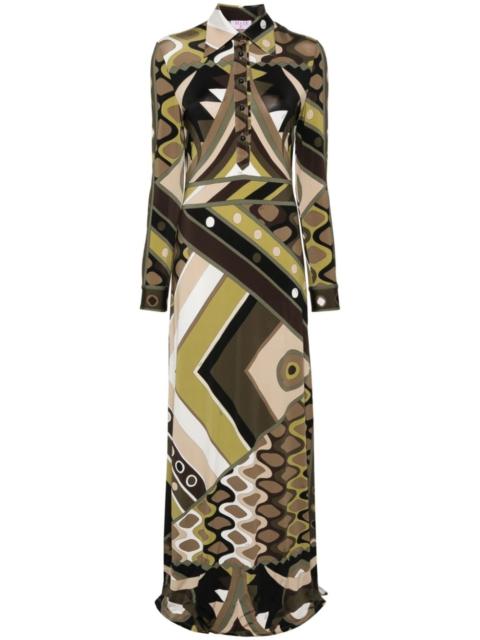 PUCCI abstract-print maxi dress
