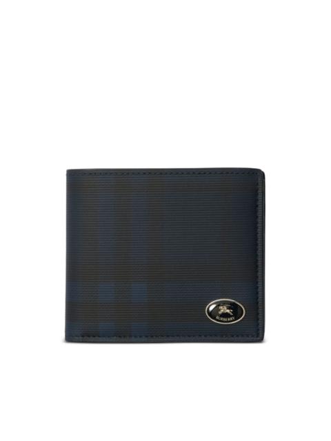 Burberry check-pattern Equestian Knight stamp wallet