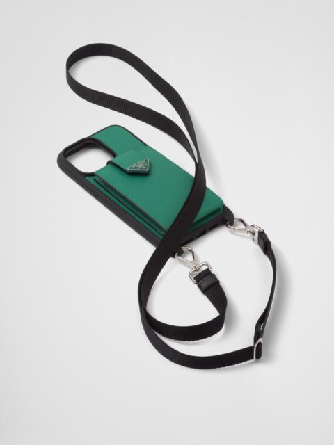 Prada Saffiano-leather case for iPhone 14 Pro Max