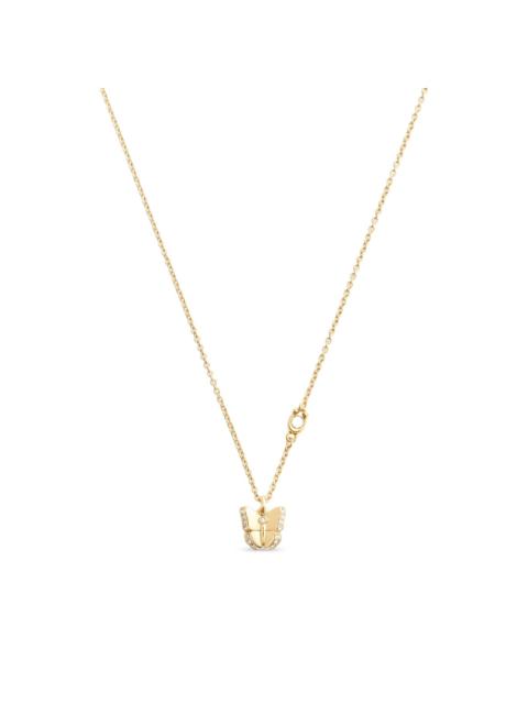 COACH butterfly-pendant necklace