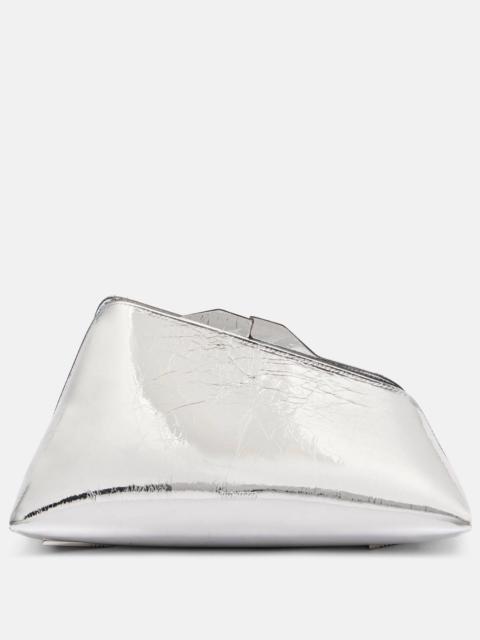 THE ATTICO 8.30 PM oversized leather clutch