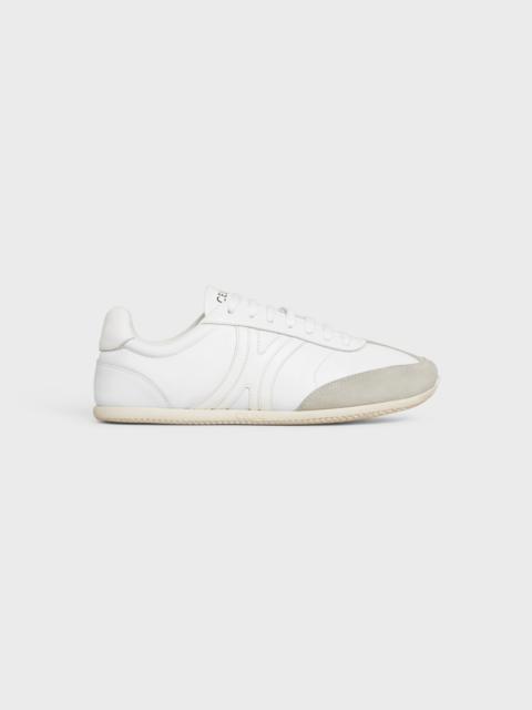 CELINE CELINE JOGGER LOW LACE-UP SNEAKER in CALFSKIN & SUEDE CALFSKIN