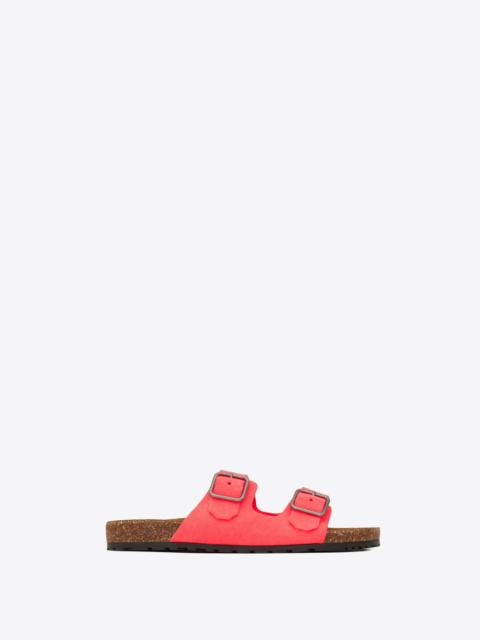 SAINT LAURENT jimmy flat sandals in suede