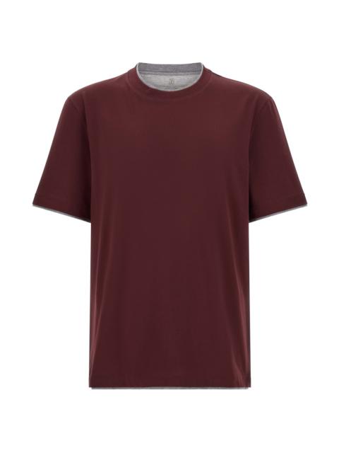 Brunello Cucinelli Double Layer T-Shirt