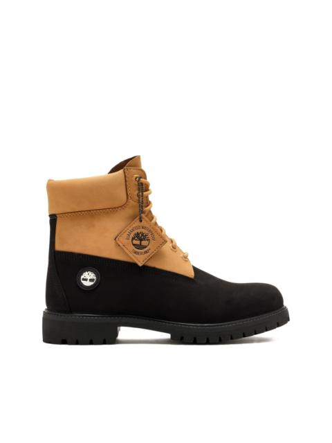 Timberland leather two-tone boots