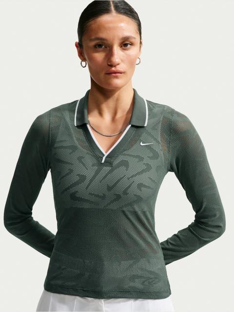 Nike Nike Sportswear Chill Knit Women's Tight Mod-Cropped Long-Sleeve Lace Top