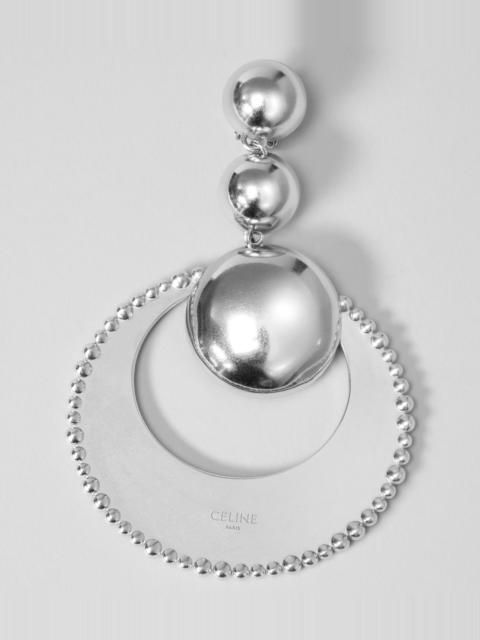 CELINE CELINE DEFILÉ CIRCLE EARRINGS IN STERLING SILVER