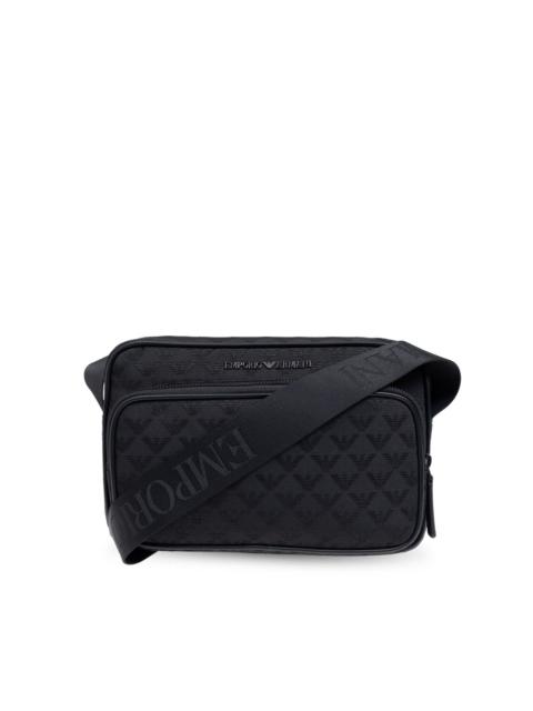 EMPORIO ARMANI logo-jacquard shoulder bag