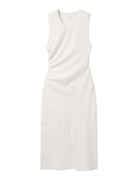 A.L.C. Caroline Linen Pinstripe Midi Dress