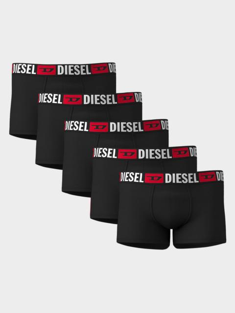Diesel Men's UMBX-Damien 5-Pack Stretch Cotton Trunks