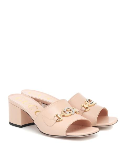 GUCCI Horsebit 75mm mule sandals
