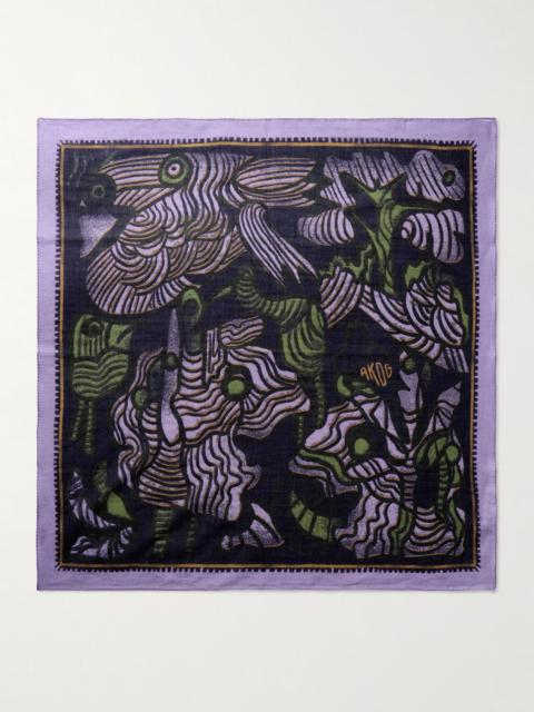 A KIND OF GUISE Bura Cotton Bandana Purple