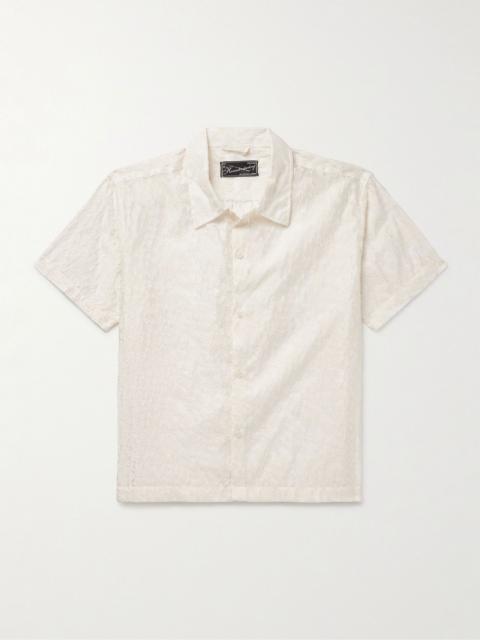 Holiday Fil Coupé Cotton-Blend Voile Shirt Cream