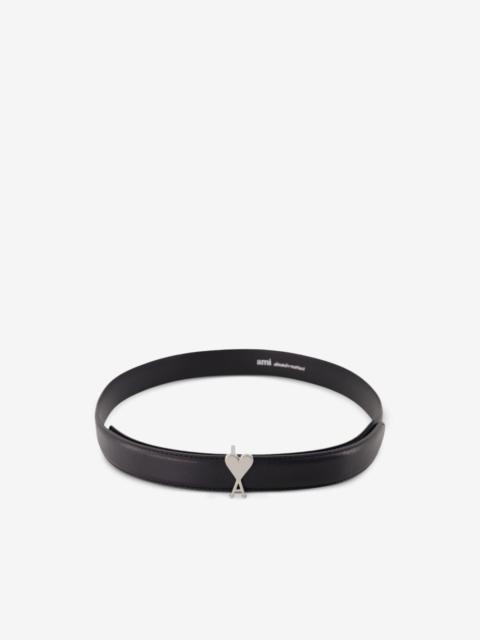 AMI Paris Ami De Coeur buckle leather belt