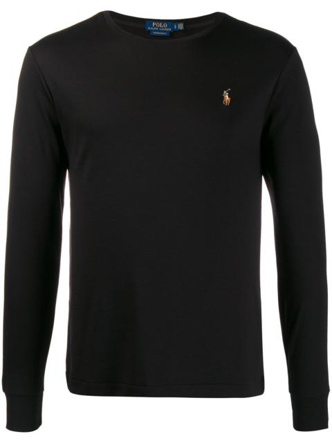 Polo Ralph Lauren logo embroidered long-sleeve T-shirt