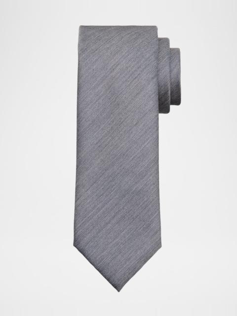 Brioni Men & apos;s Wool and Silk Woven Tie