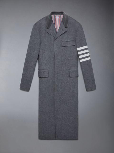 Melton Wool 4-Bar Chesterfield Overcoat