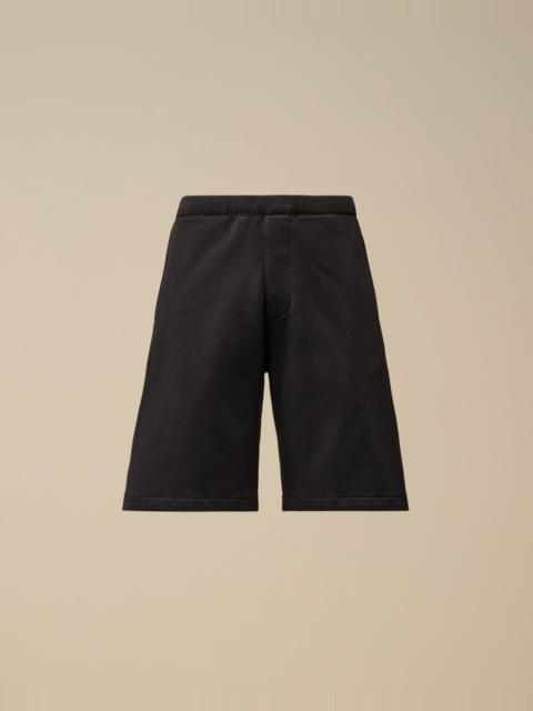 C.P. Company Diagonal Raised Fleece Logo Shorts