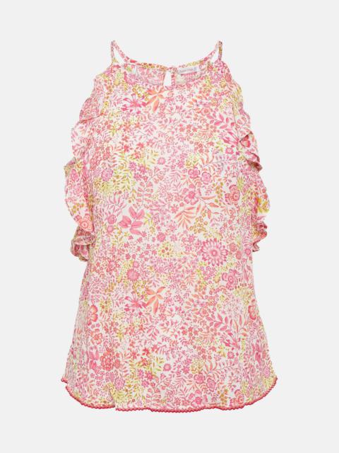 Poupette St Barth Alida floral top