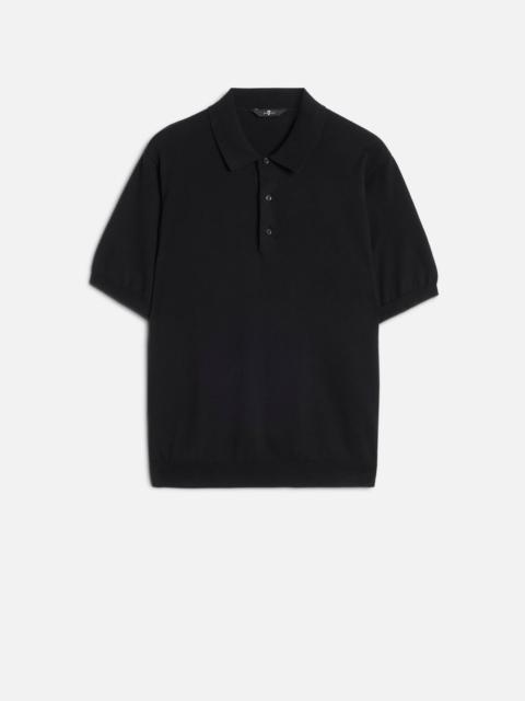 7 For All Mankind SHORT SLEEVE POLO SWEATER