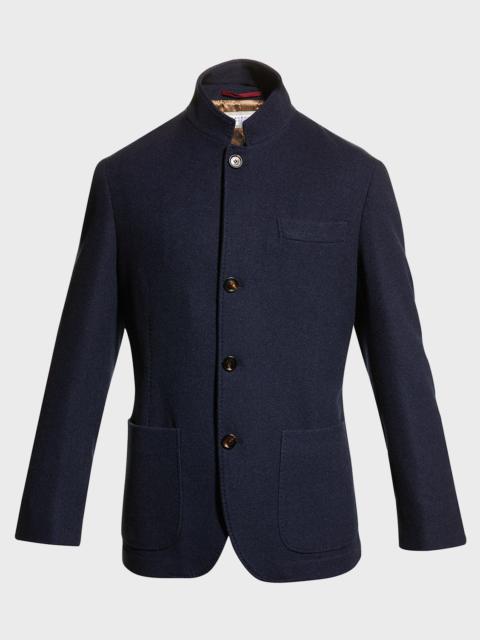 Brunello Cucinelli Men's Cashmere Blazer Coat