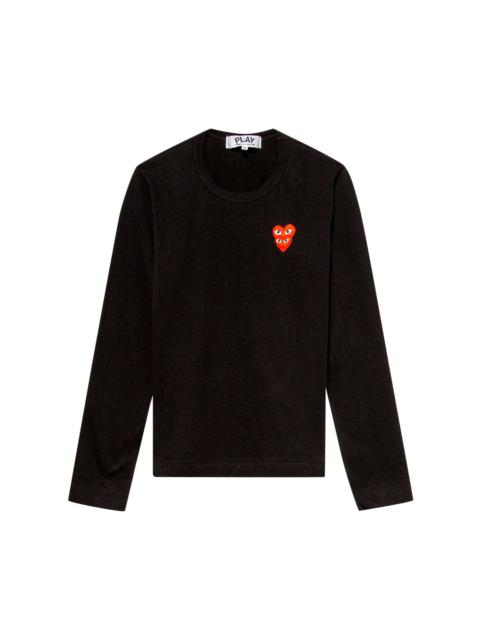 Comme des Garçons PLAY Comme des Garçons PLAY Double Heart Long-Sleeve T-Shirt 'Black'