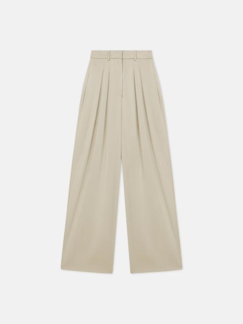 Pleated Slip Satin Pants