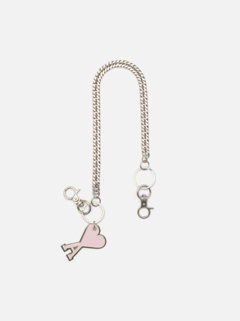 AMI Paris Plain Ami De Coeur Chain Keyring