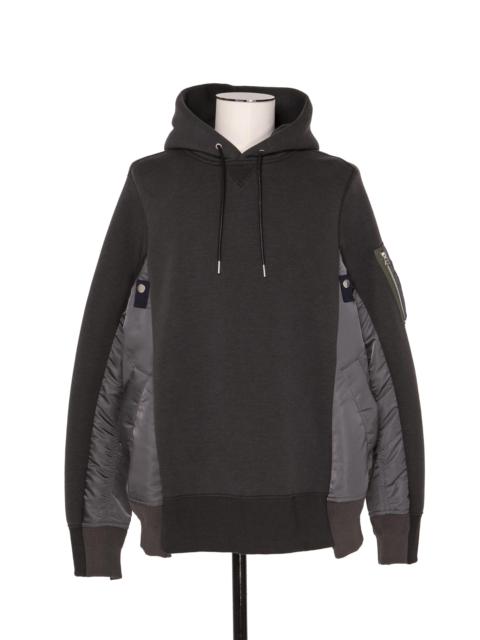 sacai Sponge Sweat x Nylon Twill Hoodie