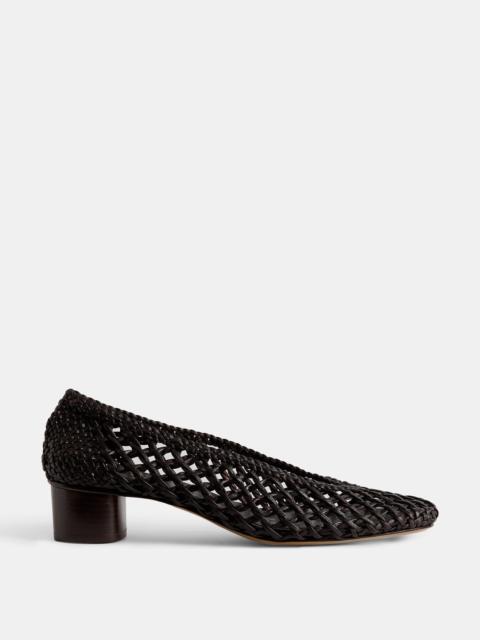 LE MONDE BÉRYL Ballet Pump Knotted / Chocolate Leather