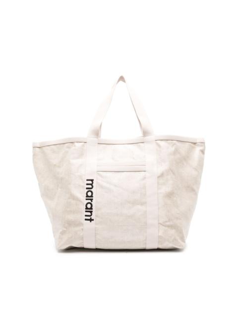 Isabel Marant Darwen logo-embroidered tote bag