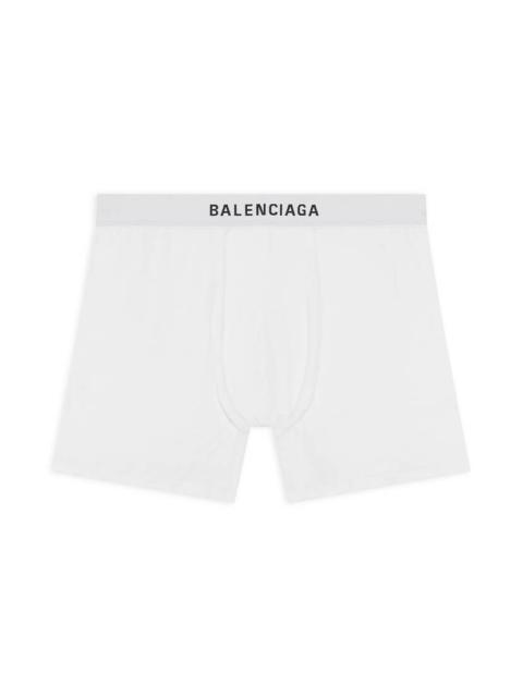 Men's Racer Briefs in White/black