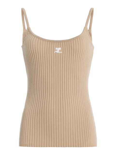 courrèges Reedition Knit Tank Top nude