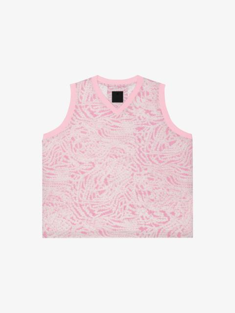 Givenchy BASKETBALL TOP IN PRINTED MESH