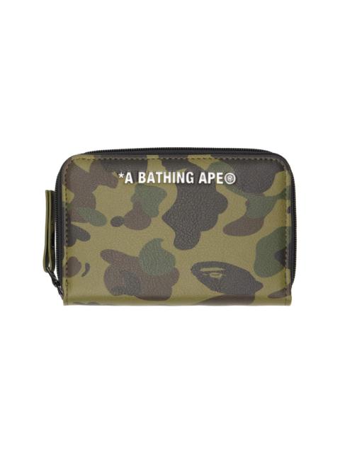 A BATHING APE® Khaki 1st Camo Wallet